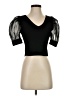 J.ING Black Short Sleeve Top Size S - photo 1