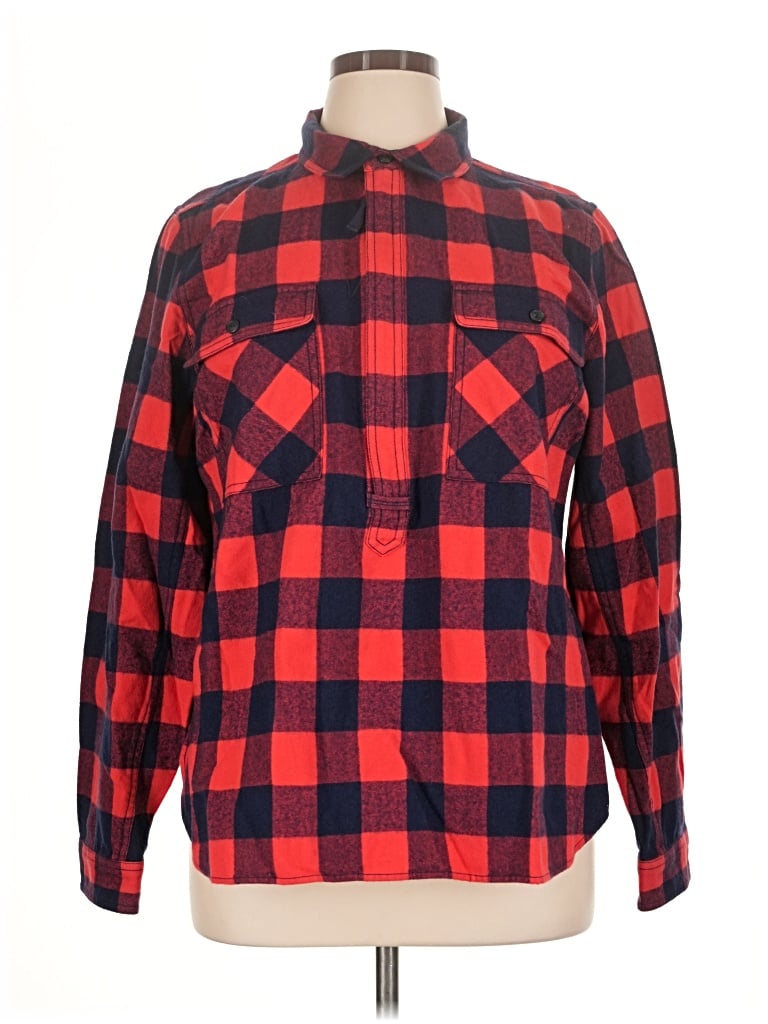 Pre-owned Jcrew Fleece Jacket In Red