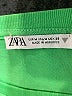 Zara 100% Polyester Green Short Sleeve Top Size M - photo 7