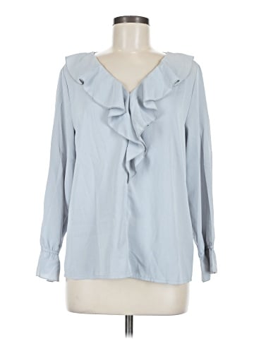 Allegra K Long Sleeve Blouse (view 1)