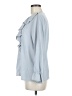 Allegra K 100% Polyester Blue Long Sleeve Blouse Size M - photo 5