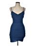 Windsor Solid Blue Cocktail Dress Size L - photo 1