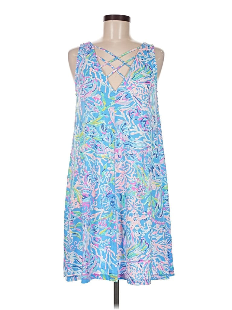 Pre-owned Lilly Pulitzer Casual Dress In Blue