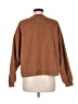 American Eagle Outfitters 100% Polyester Solid Brown Pullover Sweater Size M - photo 2