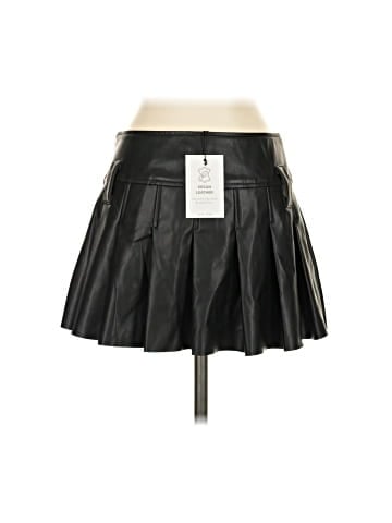 Love Tree Faux Leather Skirt (view 2)