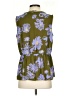 CAbi 100% Polyester Green Sleeveless Blouse Size S - photo 2