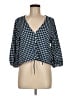 Bimba y Lola Polka Dots Blue 3/4 Sleeve Top Size M - photo 1