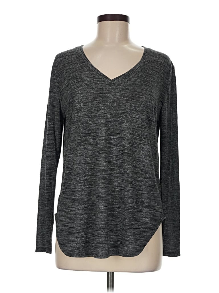 Pre-owned Pure And Good Long Sleeve T-shirt In Gray