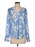 Ann Taylor Blue Long Sleeve Blouse Size S - photo 1