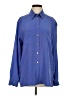 Jaeger Blue Long Sleeve Button-Down Shirt Size 0 - photo 1