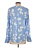Ann Taylor Blue Long Sleeve Blouse Size S - photo 2