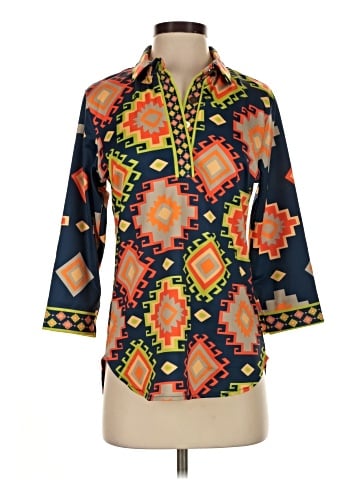 Gretchen Scott Designs 3/4 Sleeve Blouse (view 1)