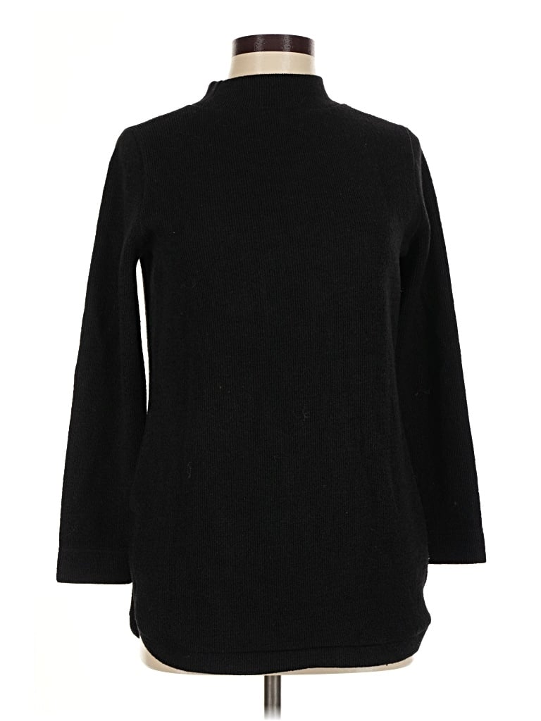 Pre-owned Unbranded Turtleneck Sweater In Black