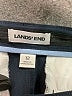 Lands' End Solid Black Blue Casual Pants Size 12 - photo 3