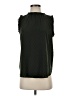 Ann Taylor LOFT 100% Polyester Green Sleeveless Blouse Size S - photo 1