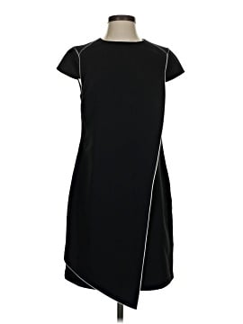 women's mini black dress Modal Open-Back Long-Sleeve Mini Dress in Black - XXL
