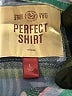 SO 100% Rayon Plaid Blue Long Sleeve Button-Down Shirt Size L - photo 7
