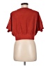 LA Hearts Solid Red Short Sleeve Top Size M - photo 2