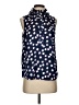 J.Crew 100% Polyester Blue Sleeveless Blouse Size S - photo 1