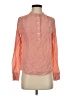 J.Crew 100% Silk Orange Long Sleeve Silk Top Size 4 - photo 1