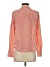 J.Crew 100% Silk Orange Long Sleeve Silk Top Size 4 - photo 2