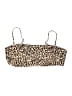 Hollister 100% Polyester Animal Print Gold Swimsuit Top Size XL - photo 1