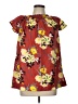 Bonpoint 100% Cotton Red Short Sleeve Blouse Size 10 - photo 1