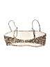 Hollister 100% Polyester Animal Print Gold Swimsuit Top Size XL - photo 2