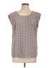 Merona 100% Polyester Gray Short Sleeve Top Size L - photo 1