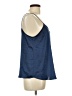 Topshop 100% Polyester Blue Sleeveless Blouse Size 12 - photo 4