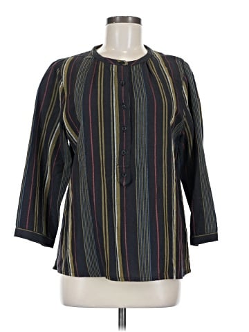 Wrap 3/4 Sleeve Blouse (view 1)