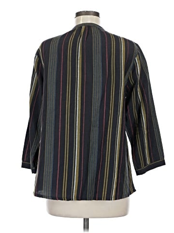 Wrap 3/4 Sleeve Blouse (view 2)