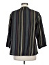 Wrap Stripes Black 3/4 Sleeve Blouse Size 8 - photo 2
