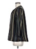 Wrap Stripes Black 3/4 Sleeve Blouse Size 8 - photo 5