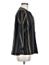 Wrap Stripes Black 3/4 Sleeve Blouse Size 8 - photo 4