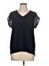 Mario Serrani Black Short Sleeve Top Size L - photo 1