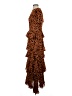 Rhode 100% Viscose Animal Print Orange Casual Dress Size XS - photo 5