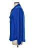 Gianetta 100% Polyester Blue Long Sleeve Blouse Size M - photo 5