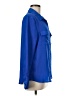 Gianetta 100% Polyester Blue Long Sleeve Blouse Size M - photo 4