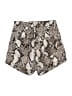 H&M Animal Print Ivory Shorts Size 2 - photo 2