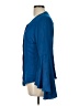 Milly Blue Long Sleeve Silk Top Size 10 - photo 5