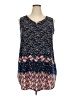 Star Vixen Blue Sleeveless Blouse Size 2X - photo 1