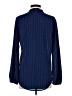 Bellatrix 100% Polyester Chevron-herringbone Blue Long Sleeve Blouse Size XS - photo 2