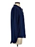 Bellatrix 100% Polyester Chevron-herringbone Blue Long Sleeve Blouse Size XS - photo 4
