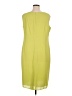 Studio 1 100% Polyester Solid Green Casual Dress Size 16 - photo 2