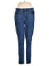 NY&C Solid Blue Jeans Size 16 - photo 1