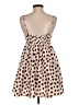 TCEC 100% Polyester Polka Dots Brown Casual Dress Size S - photo 2