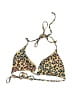 H&M Animal Print Gold Swimsuit Top Size 4 - photo 1