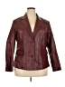 Bagatelle 100% Leather Burgundy Blazer Size 20 - photo 1