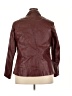 Bagatelle 100% Leather Burgundy Blazer Size 20 - photo 2